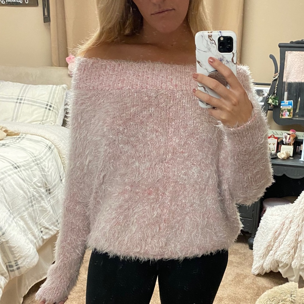 Express off the shoulder sweater